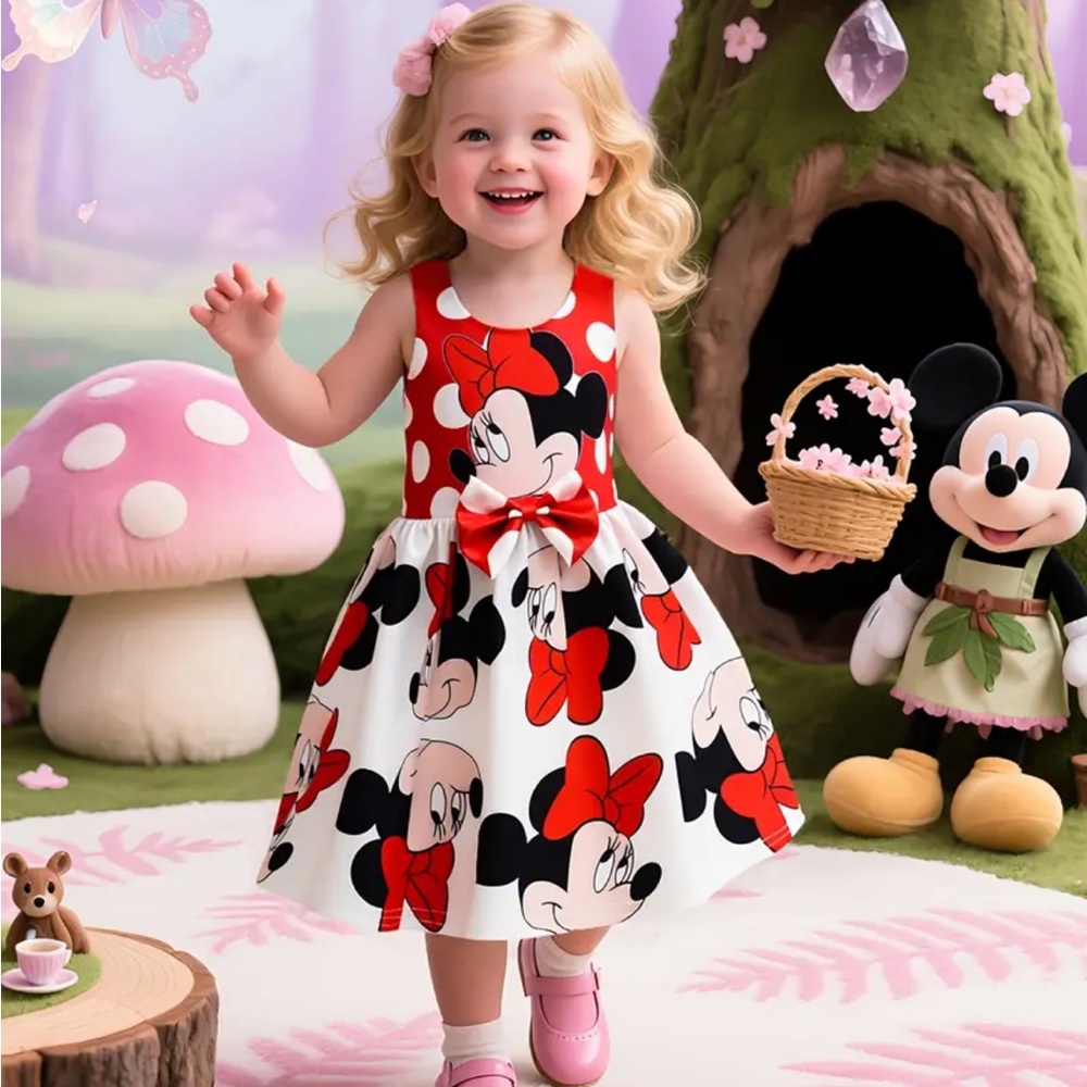 Red and White Minnie Mouse Dress